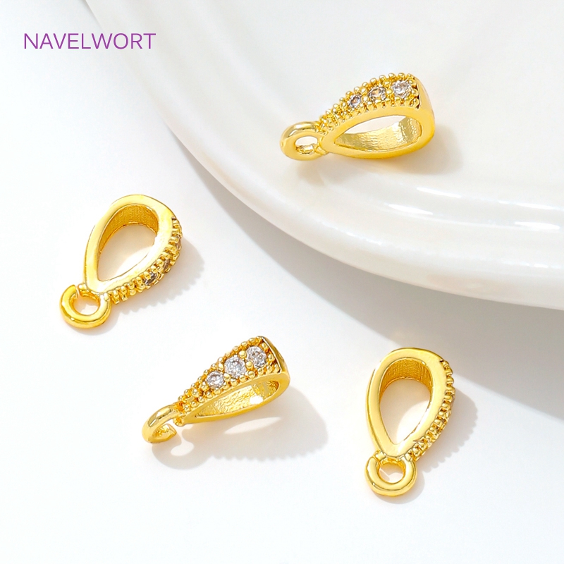 Gold Plated Ring - 14K/18K banhado a ouro embutidos zircão