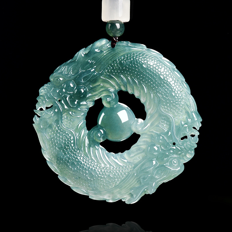 Jewelry & Watches Sp Zo O - Colar com Pingente de Jade Natural