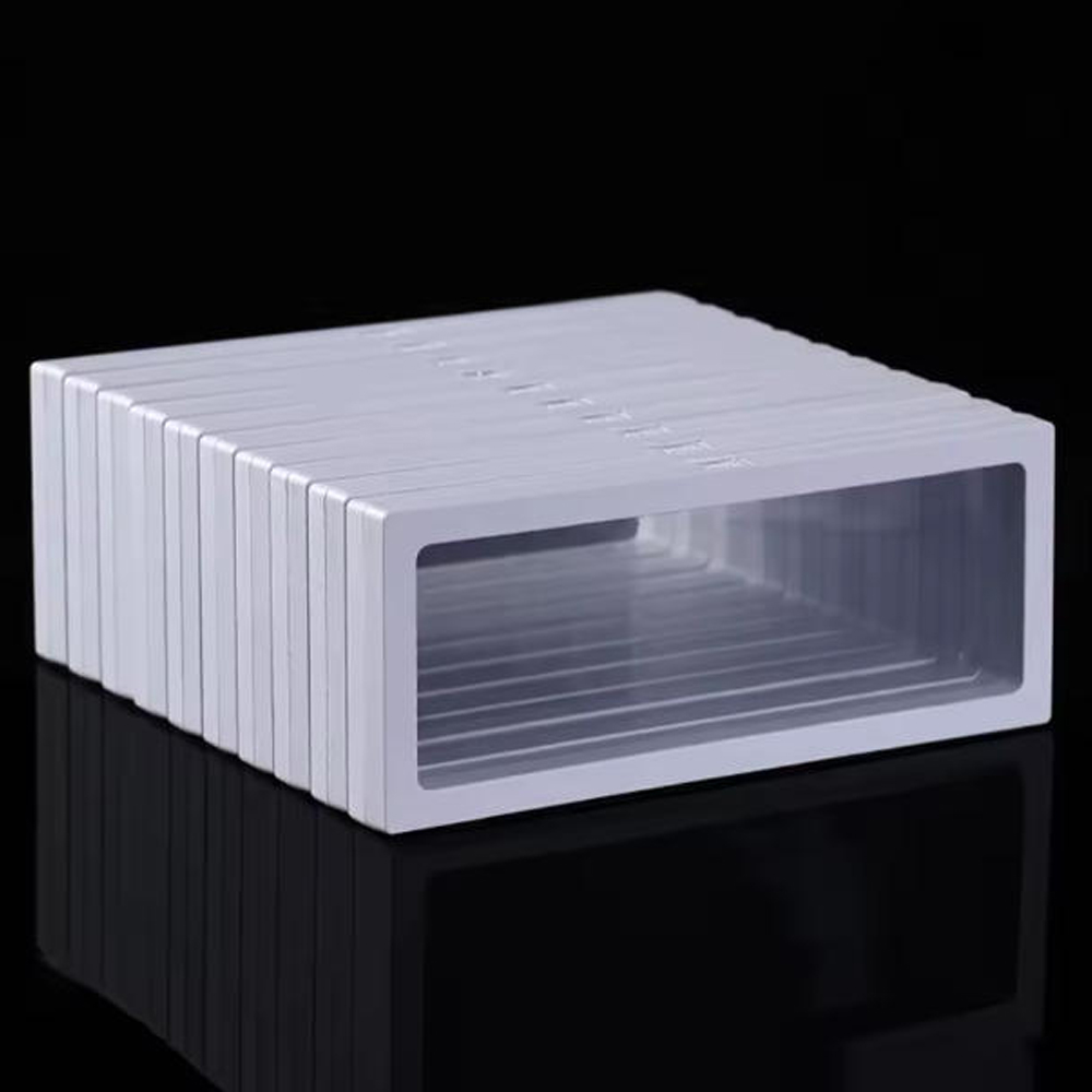 Jewelry Watches Box - Caixa Expositora Flutuante Transparente Branca (10