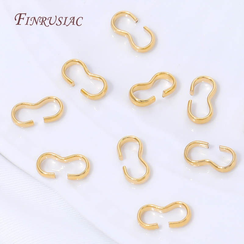 Gold Plated Ring - Fecho em S aberto banhado a