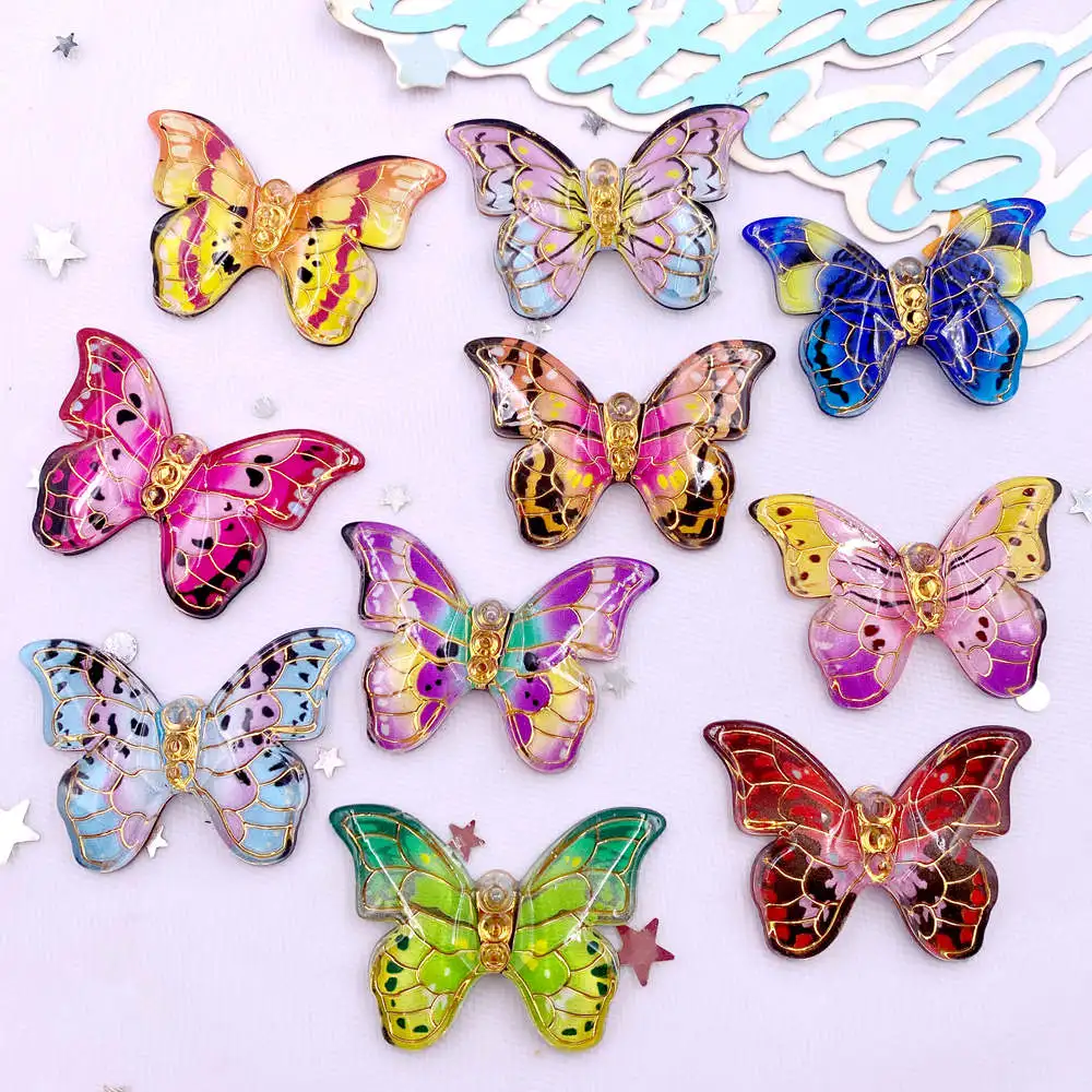 Paradise Jewelry & Watches Llc Photos - 10 pçs colorido bonito borboleta estatuetas