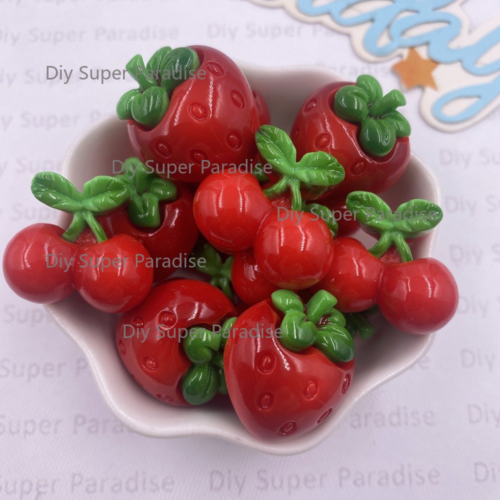 Paradise Jewelry & Watches Llc Photos - 8 pçs resina kawaii colorido vermelho