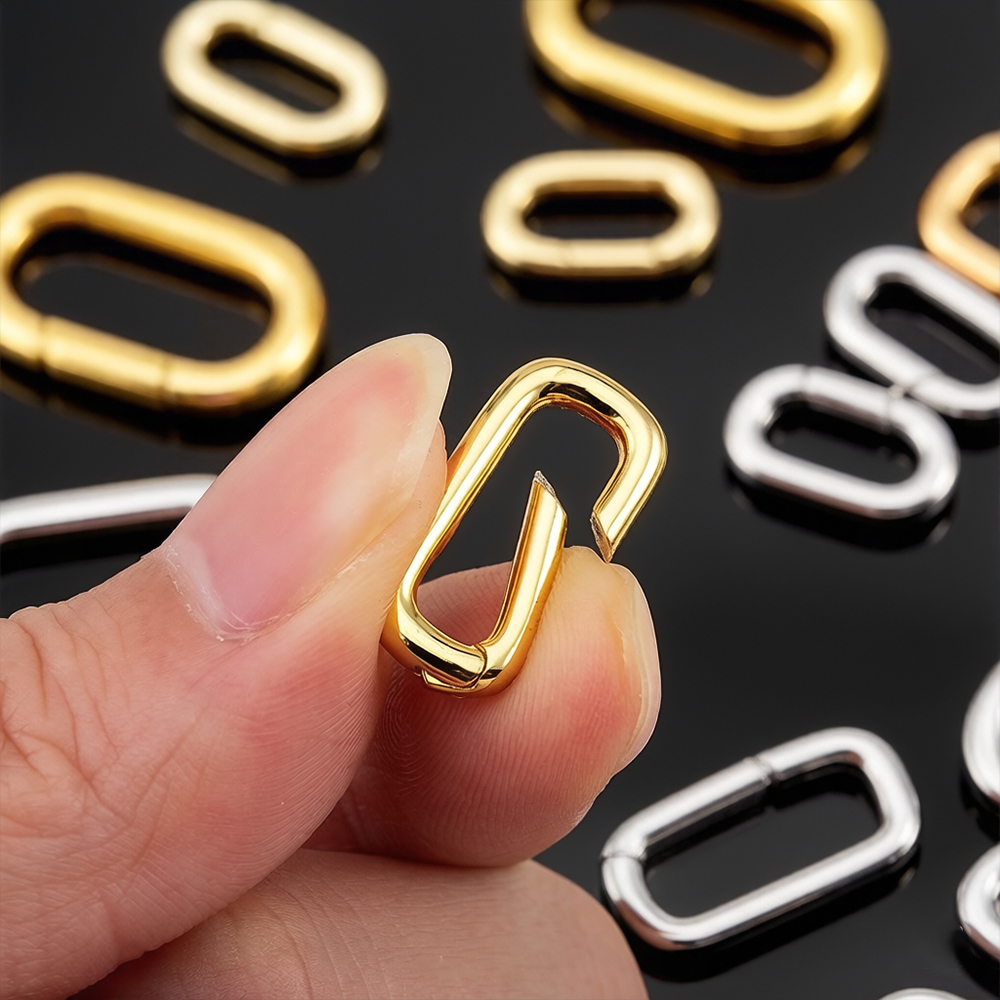 Gold Plated Ring - 2 peças Fechos de Colar Tipo