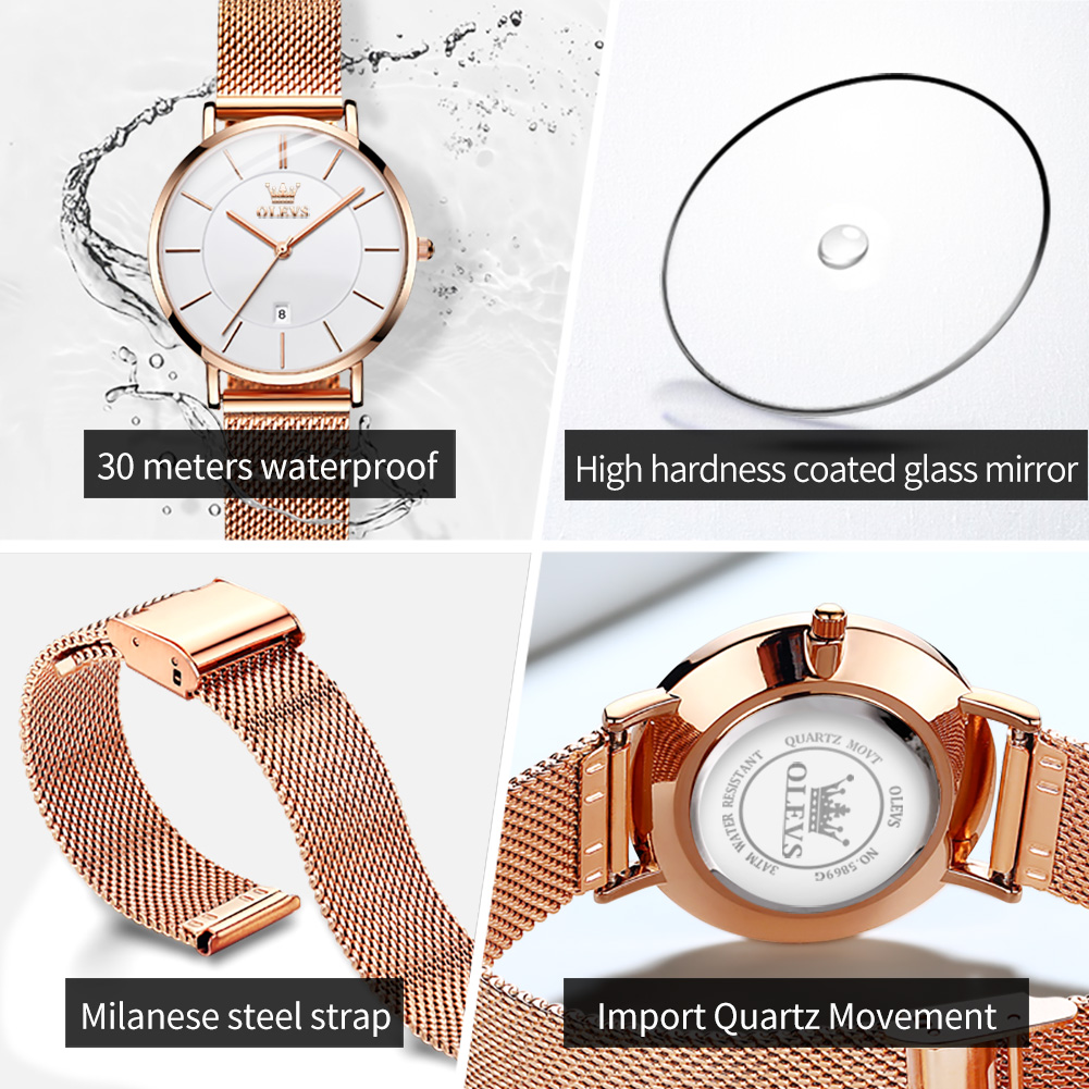 Olevs mulher relógio 5869 eleg - Jewelry For Watches avaliação e preço