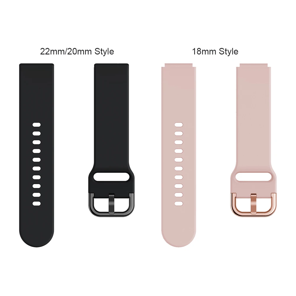 18mm 20mm Silicone Sport Strap - Watch Strap Replacement avaliação e preço
