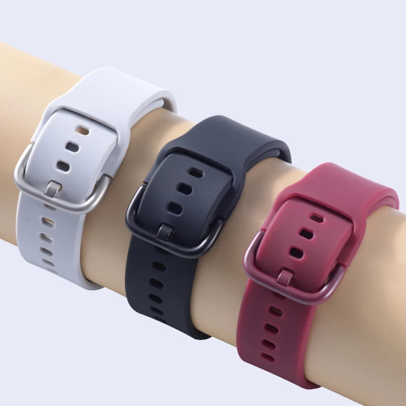 18mm 20mm Silicone Sport Strap - Watch Strap Replacement avaliação e preço