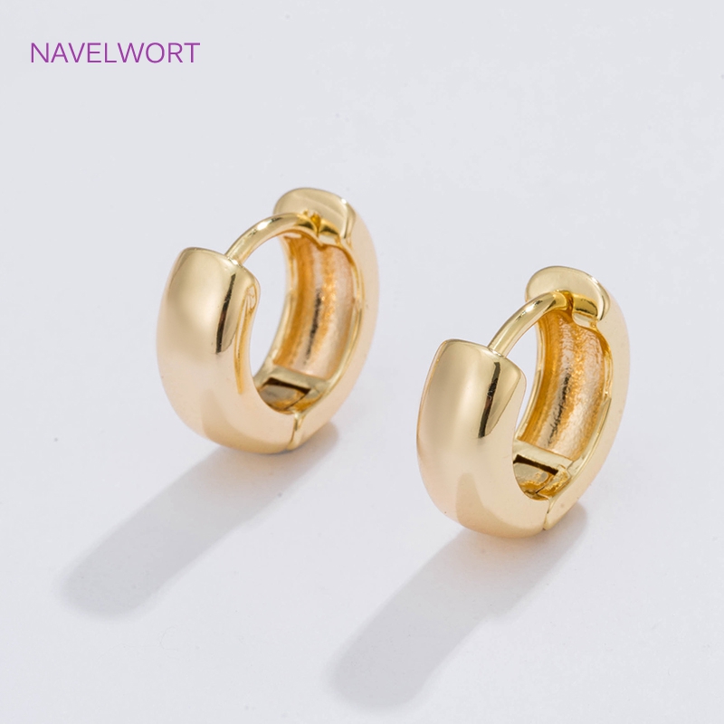 Brincos de argola circulares b - Gold Plated Ring avaliação e preço