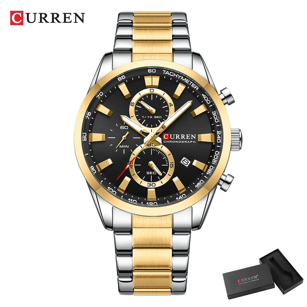 CURREN Casual Quartz Chrono Sp - Jewelry For Watches avaliação e preço