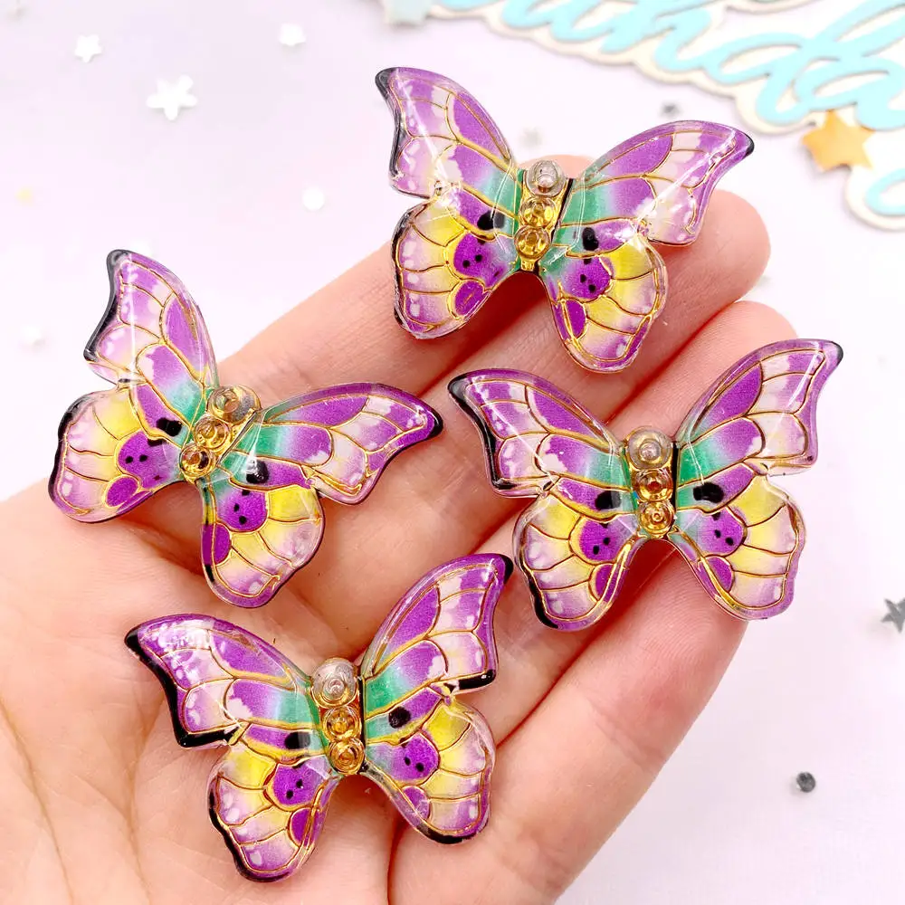 10 pçs colorido bonito borbole - Paradise Jewelry & Watches Llc Photos avaliação e preço