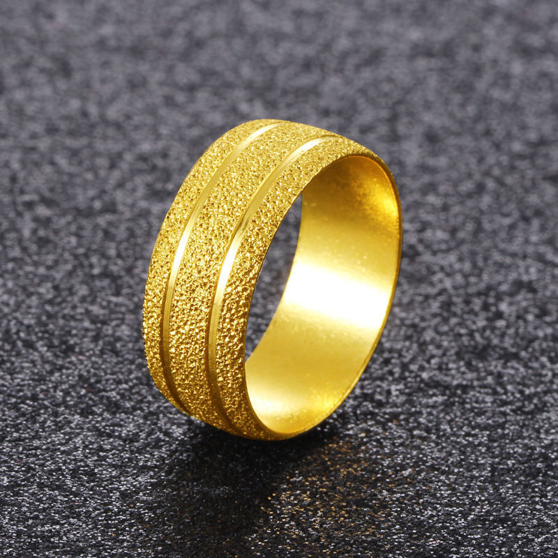 Ouro amarelo fosco carro flor  - Gold Plated Ring avaliação e preço