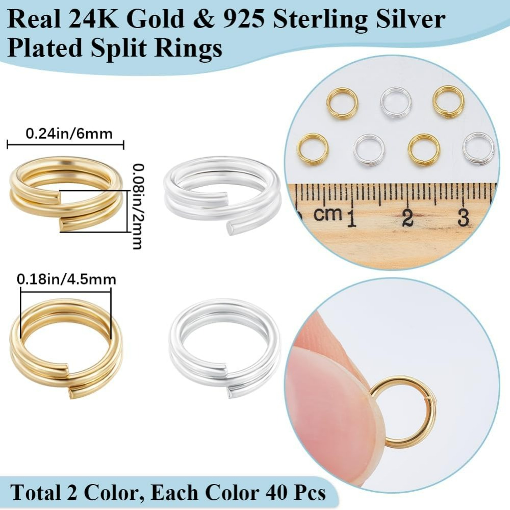 1 caixa 80 peças anel de salto - Gold Plated Ring avaliação e preço
