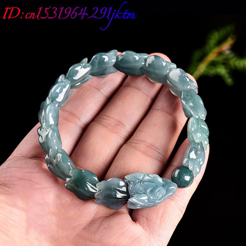 Pulseira de Jade Birmanês Azul - Jewelry & Watches Sp Zo O avaliação e preço