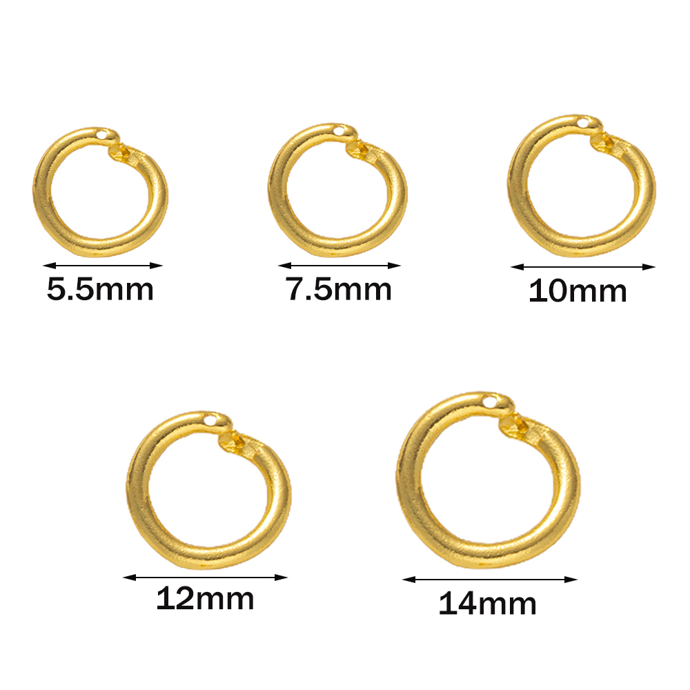 10 peças de Conectores de Argo - Gold Plated Ring avaliação e preço