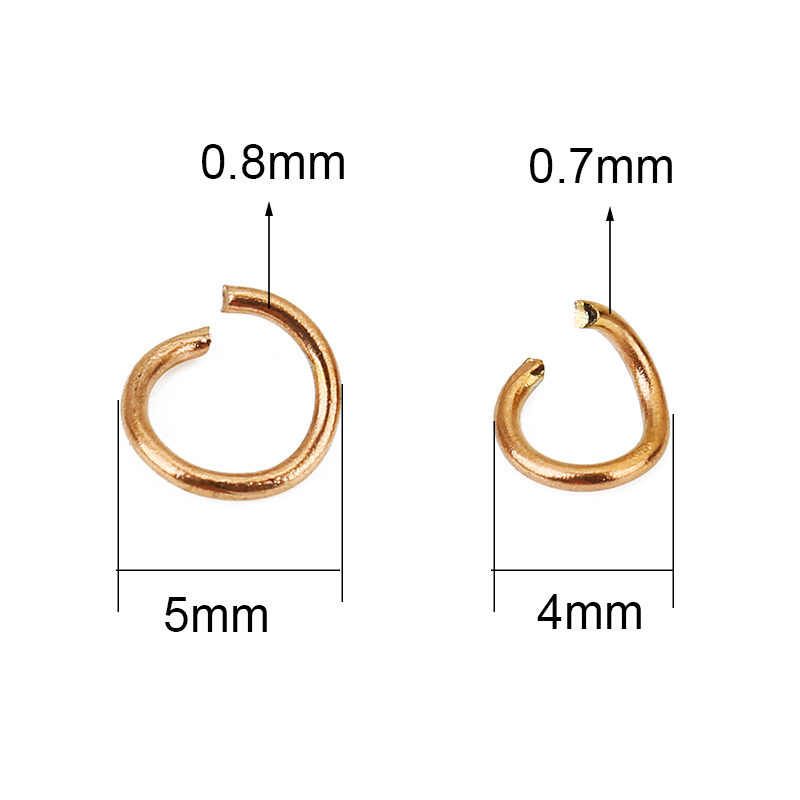 100 peças de argolas abertas d - Gold Plated Ring avaliação e preço