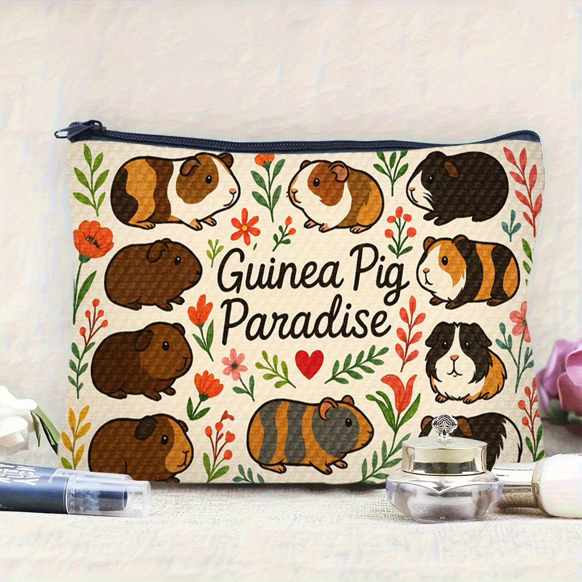 Bolsa de maquiagem A Guinea Pi - Paradise Jewelry & Watches Llc Photos avaliação e preço