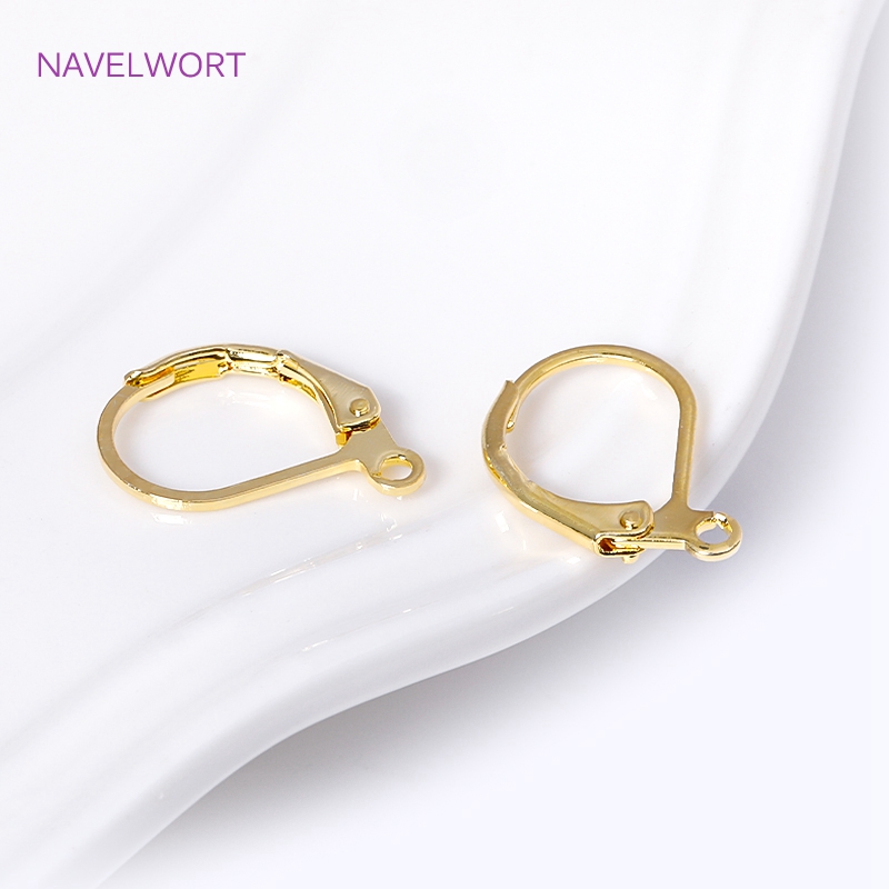 Moda francesa brinco alavanca- - Gold Plated Ring avaliação e preço