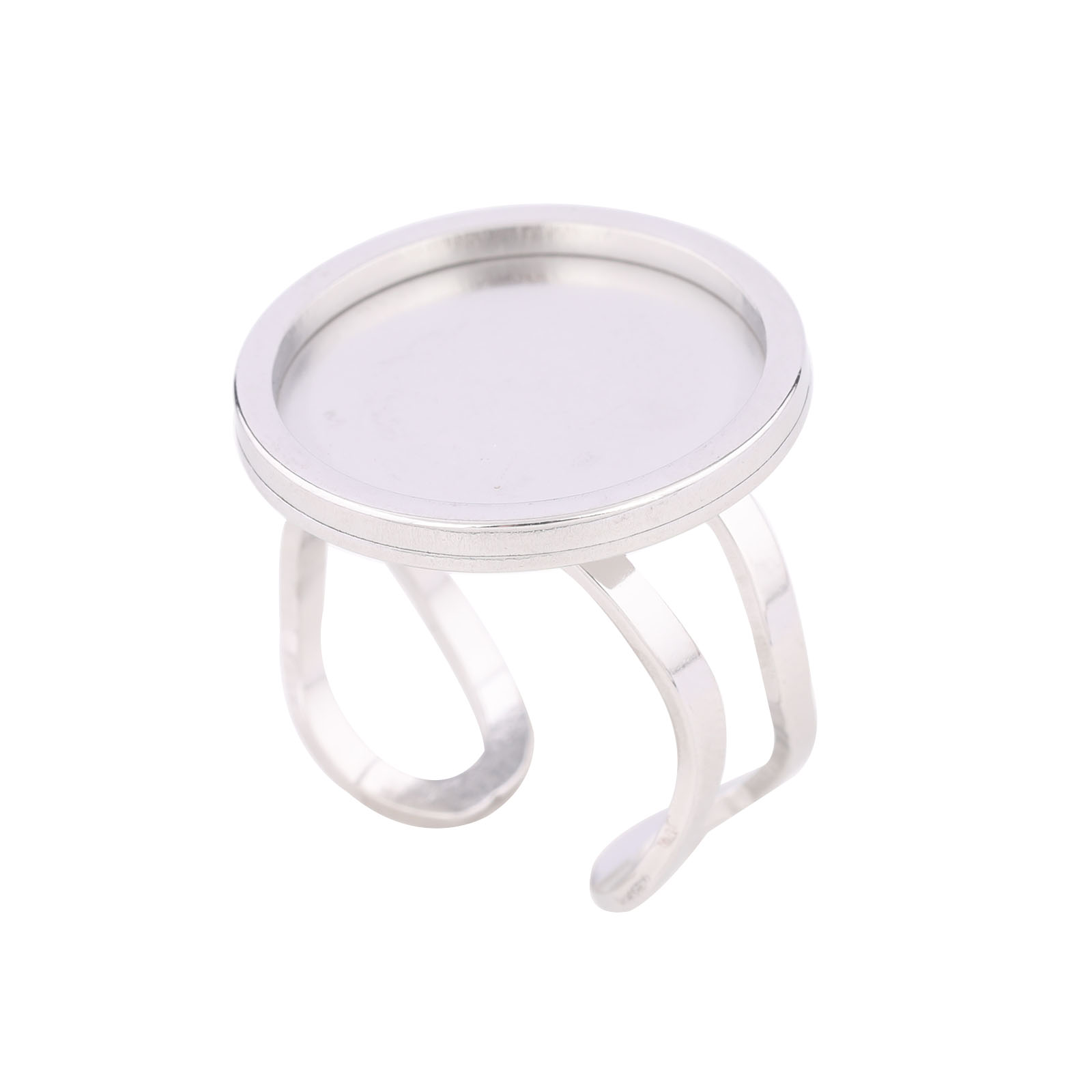 Anel cabochão redondo de 18mm, - Gold Plated Ring avaliação e preço